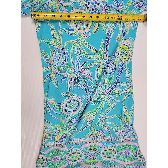 Lilly Pulitzer Womens XS UPF 50+ Sophie Dress Bermuda‎ Blue Turtles Trees 002176 - Picture 8 of 8